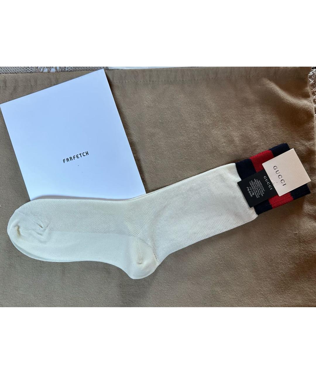 GUCCI Белые носки, чулки и колготы, фото 8