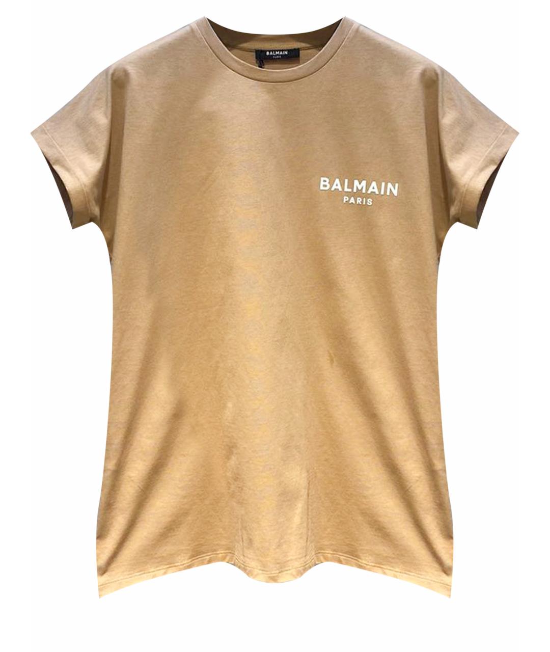 BALMAIN Коричневая футболка, фото 1