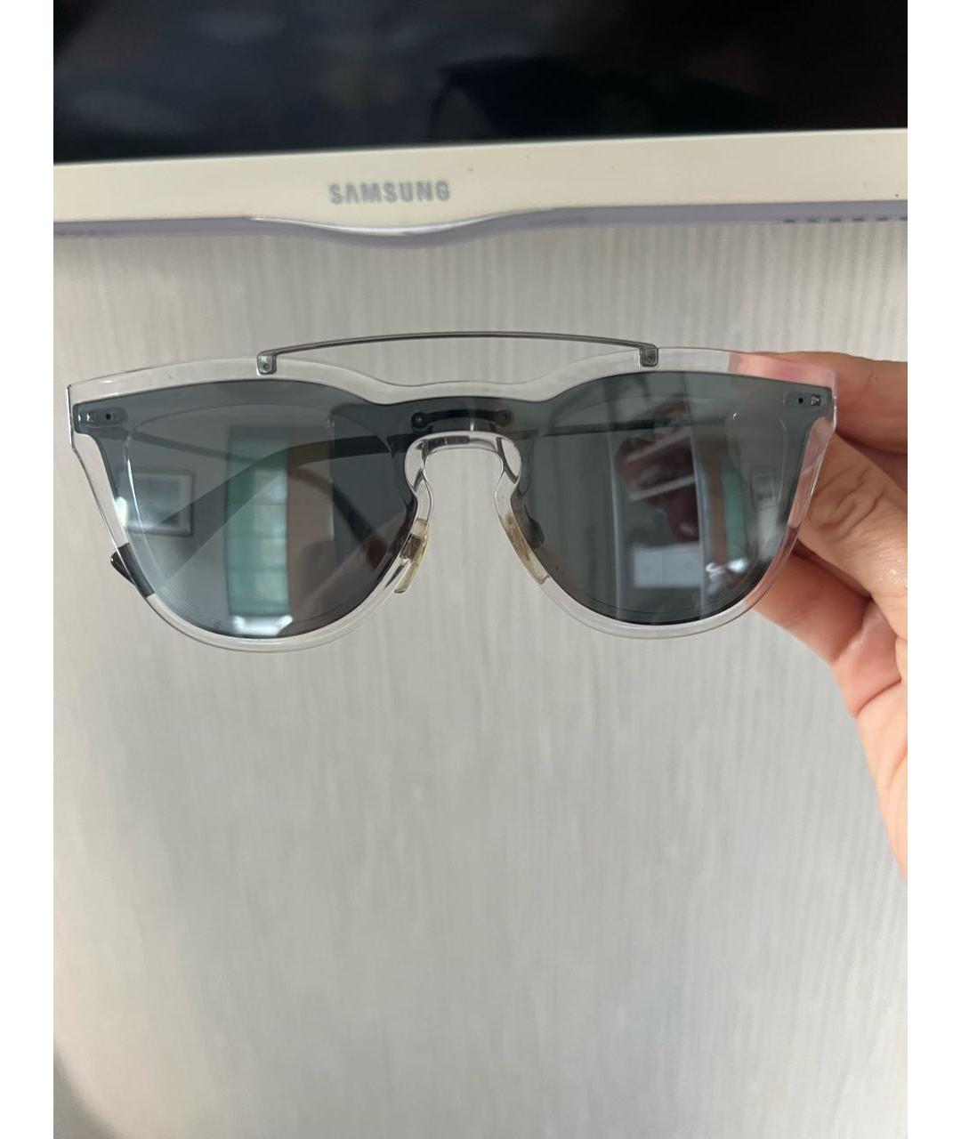VALENTINO Серебряные металлические солнцезащитные очки, фото 8