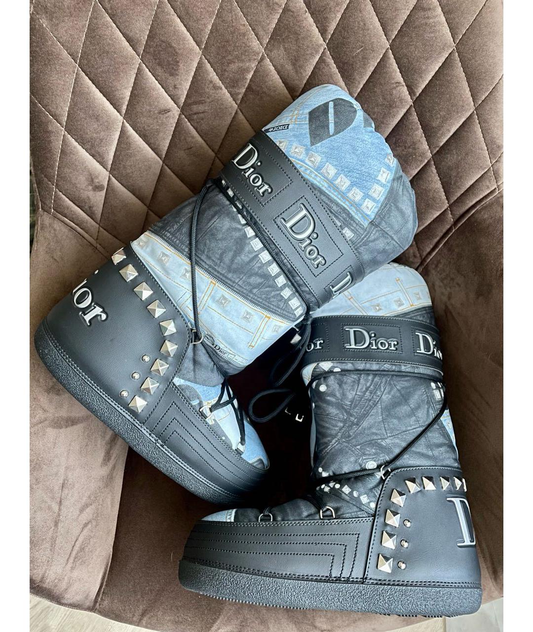 CHRISTIAN DIOR Мульти синтетические ботинки, фото 9