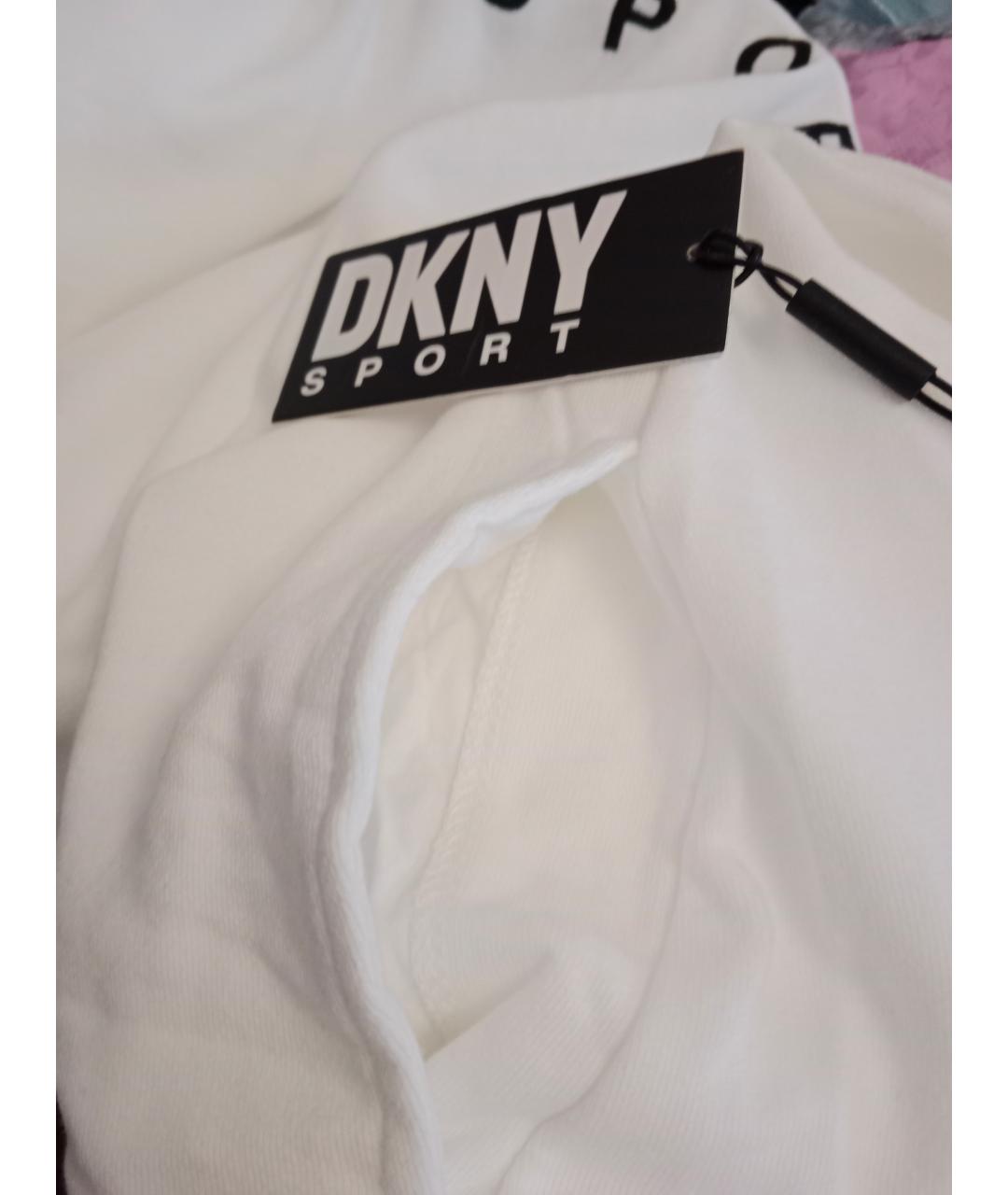 DKNY Белое хлопковое платье, фото 6