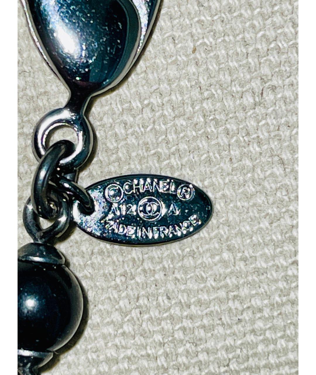 CHANEL Черное колье, фото 3