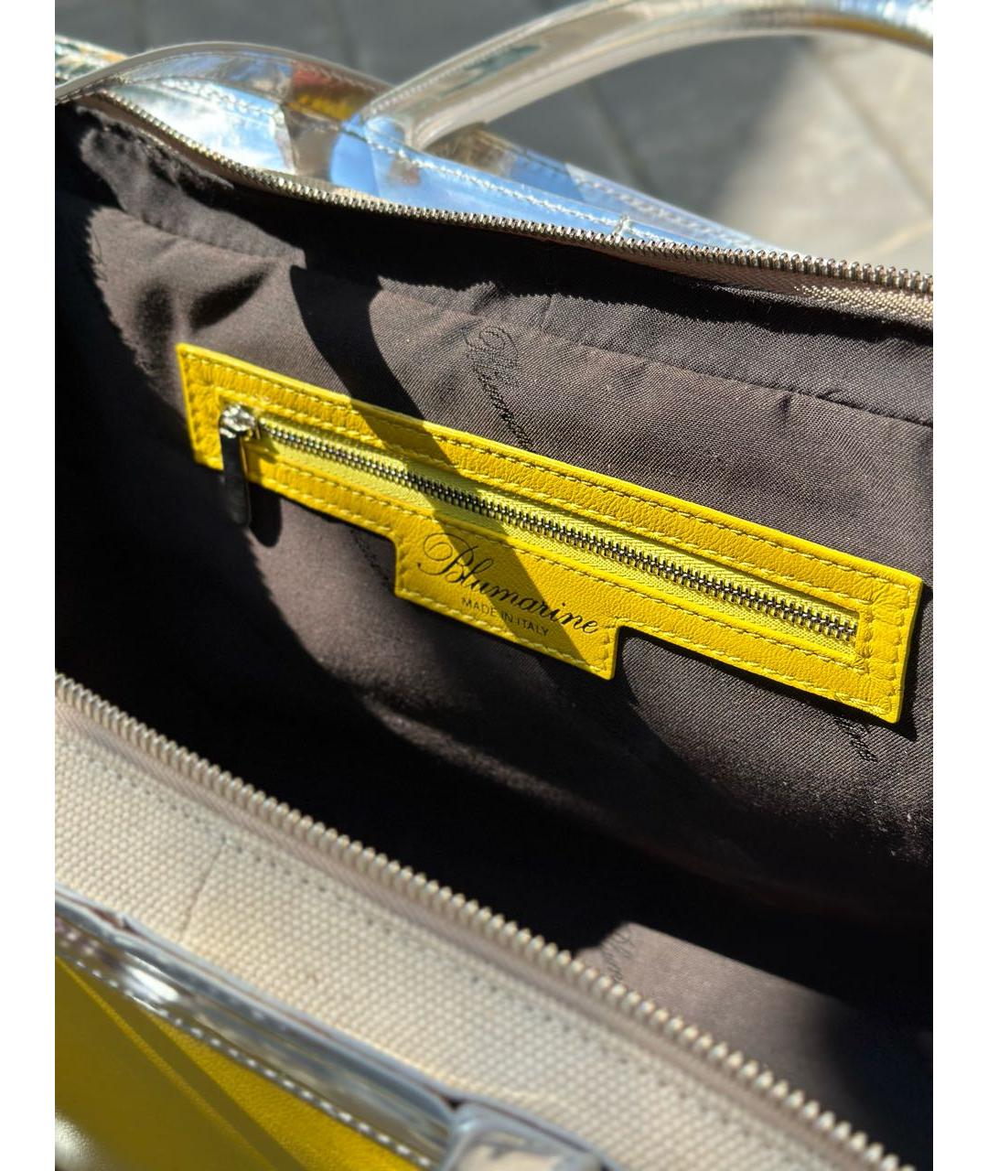 BLUMARINE Желтая сумка через плечо, фото 4