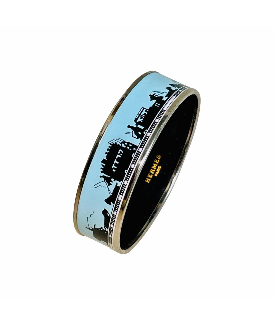 HERMES Голубой металлический браслет, фото 1