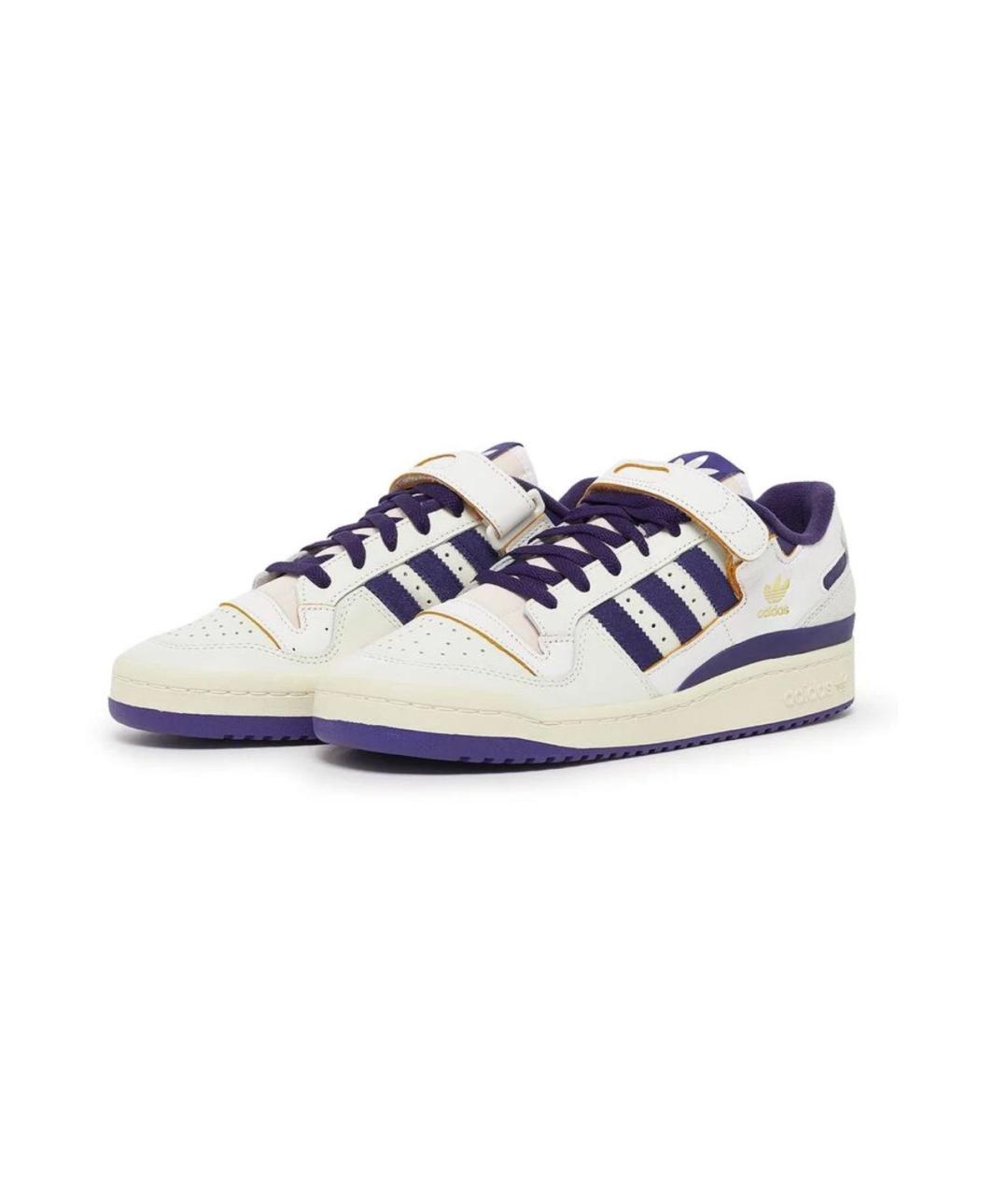 ADIDAS Бежевые кожаные низкие кроссовки / кеды, фото 3