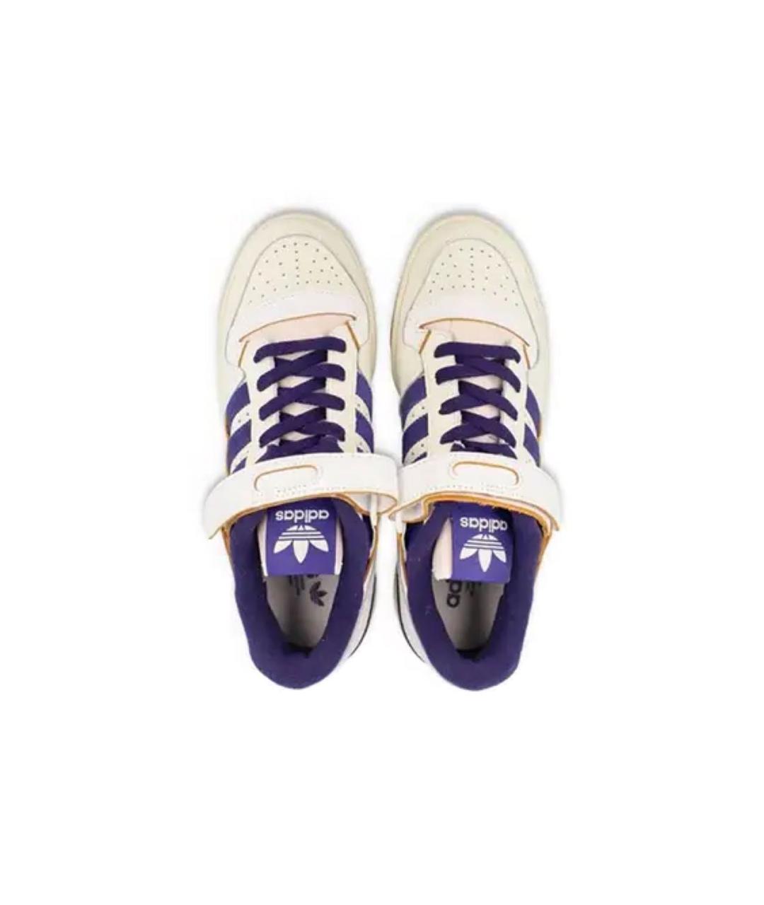 ADIDAS Бежевые кожаные низкие кроссовки / кеды, фото 2