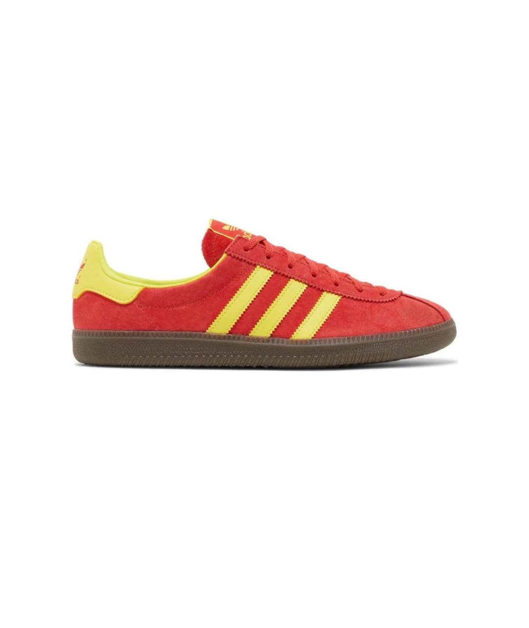 ADIDAS Красные замшевые низкие кроссовки / кеды, фото 1