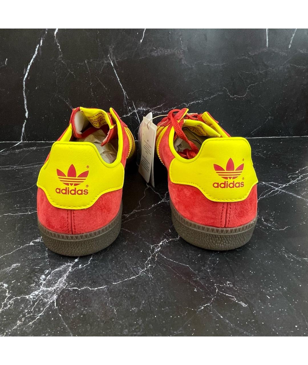 ADIDAS Красные замшевые низкие кроссовки / кеды, фото 8