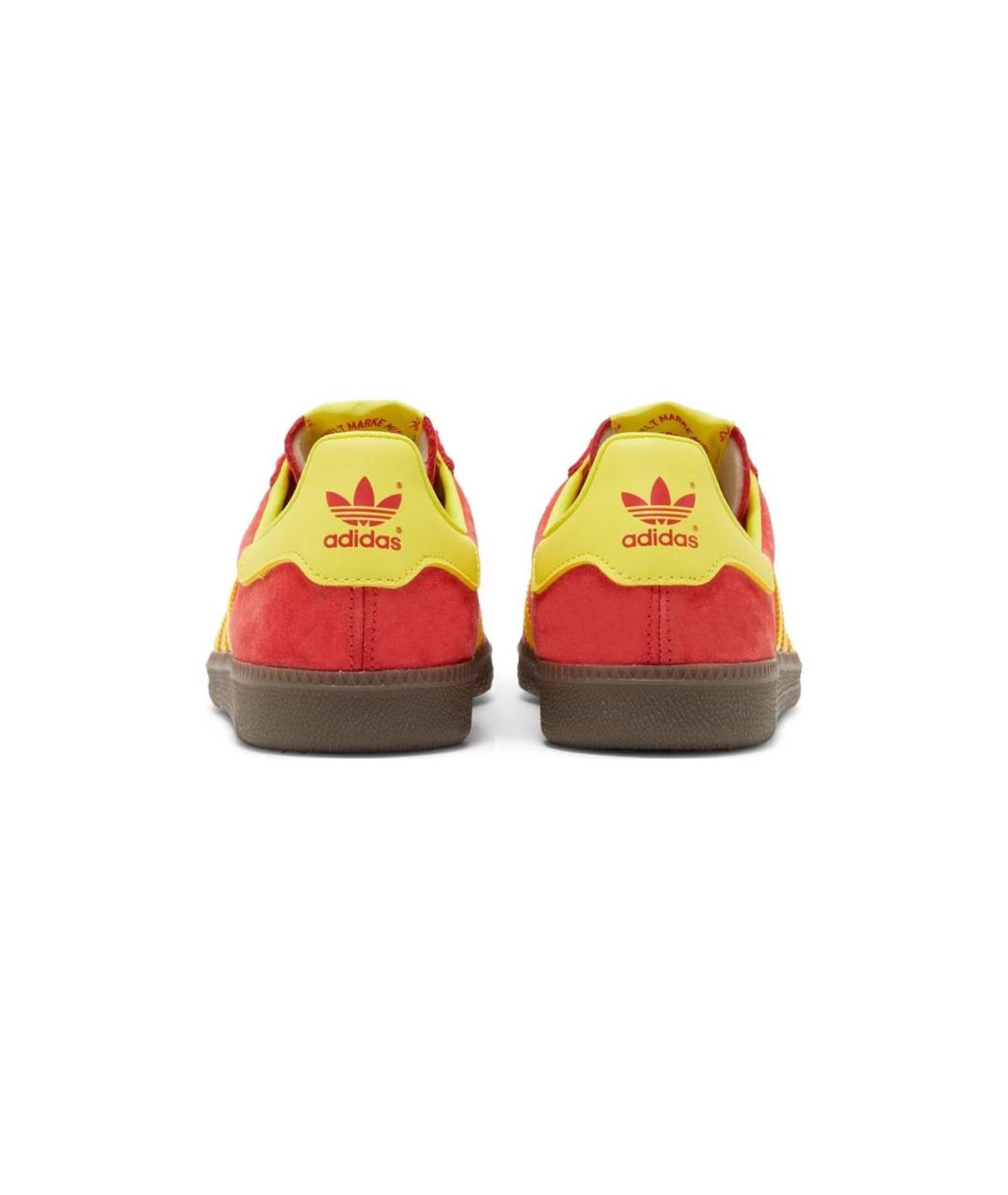 ADIDAS Красные замшевые низкие кроссовки / кеды, фото 4