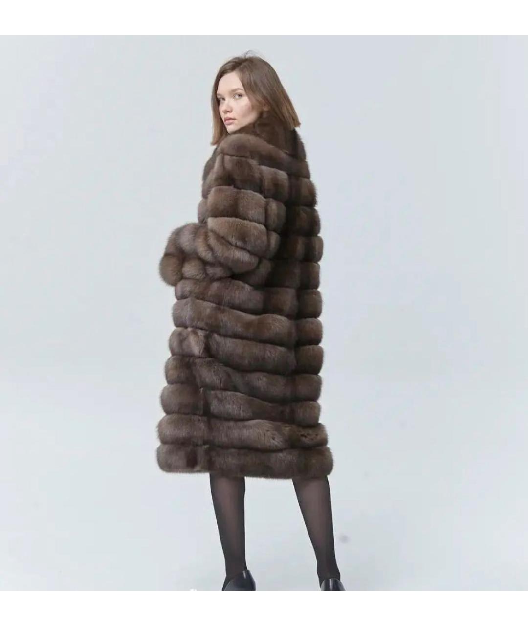 SOBOL Антрацитовая меховая шуба, фото 8