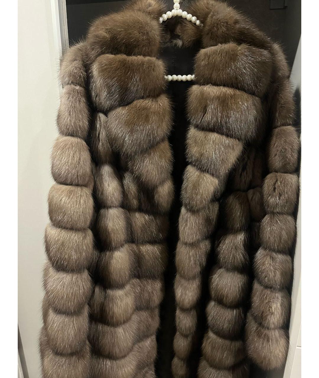 SOBOL Антрацитовая меховая шуба, фото 9