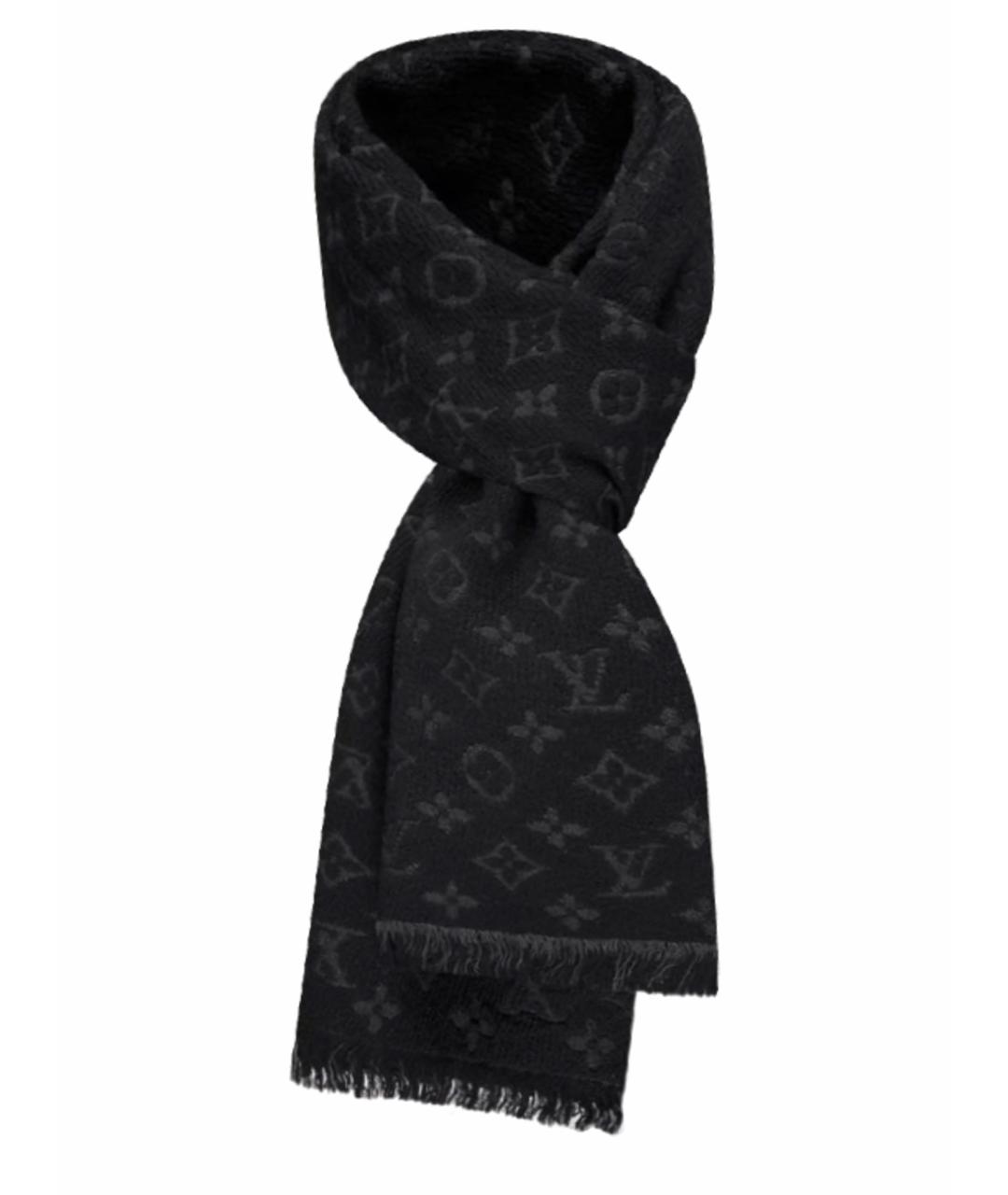 LOUIS VUITTON Черный шарф, фото 1