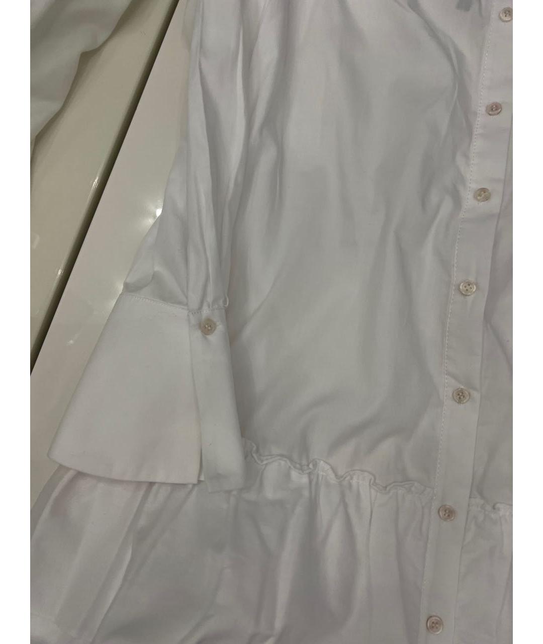 BCBG MAXAZRIA Белое хлопковое платье, фото 4