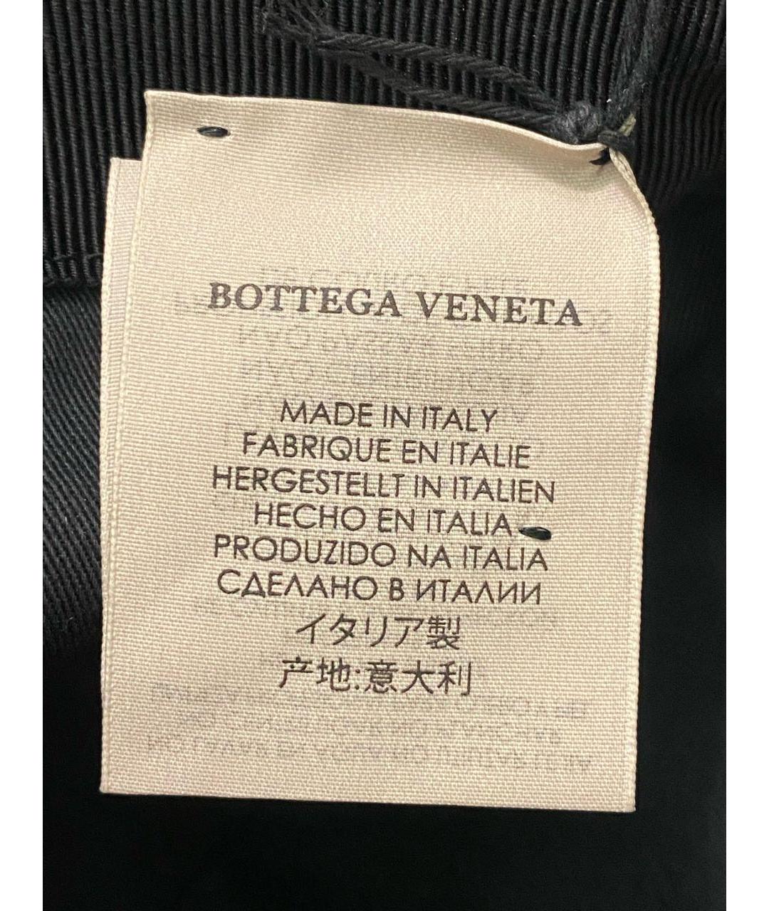 BOTTEGA VENETA Черная кожаная кепка/бейсболка, фото 6