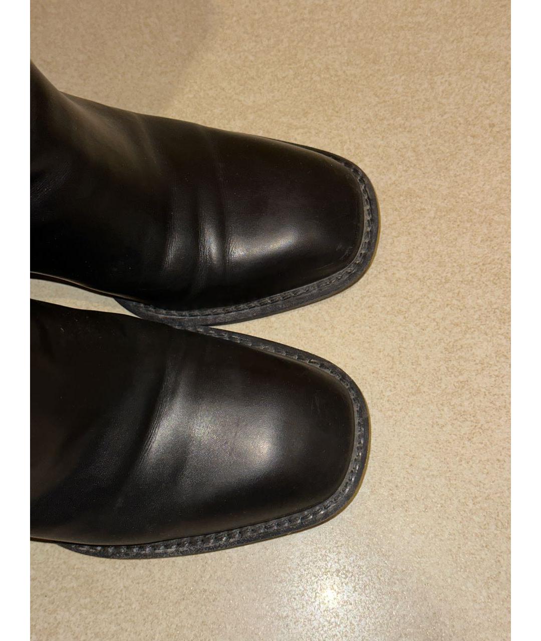 LOUIS VUITTON PRE-OWNED Черные кожаные сапоги, фото 3