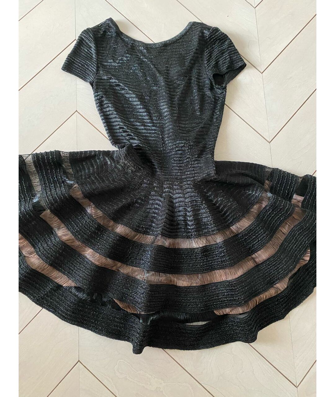 ALAIA Черное шелковое коктейльное платье, фото 4