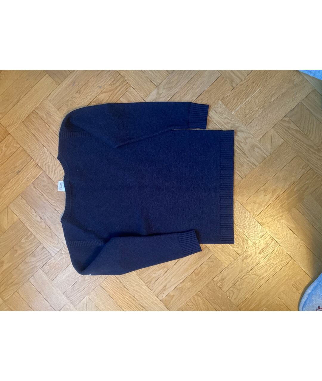 CHANEL PRE-OWNED Темно-синий кашемировый джемпер / свитер, фото 2