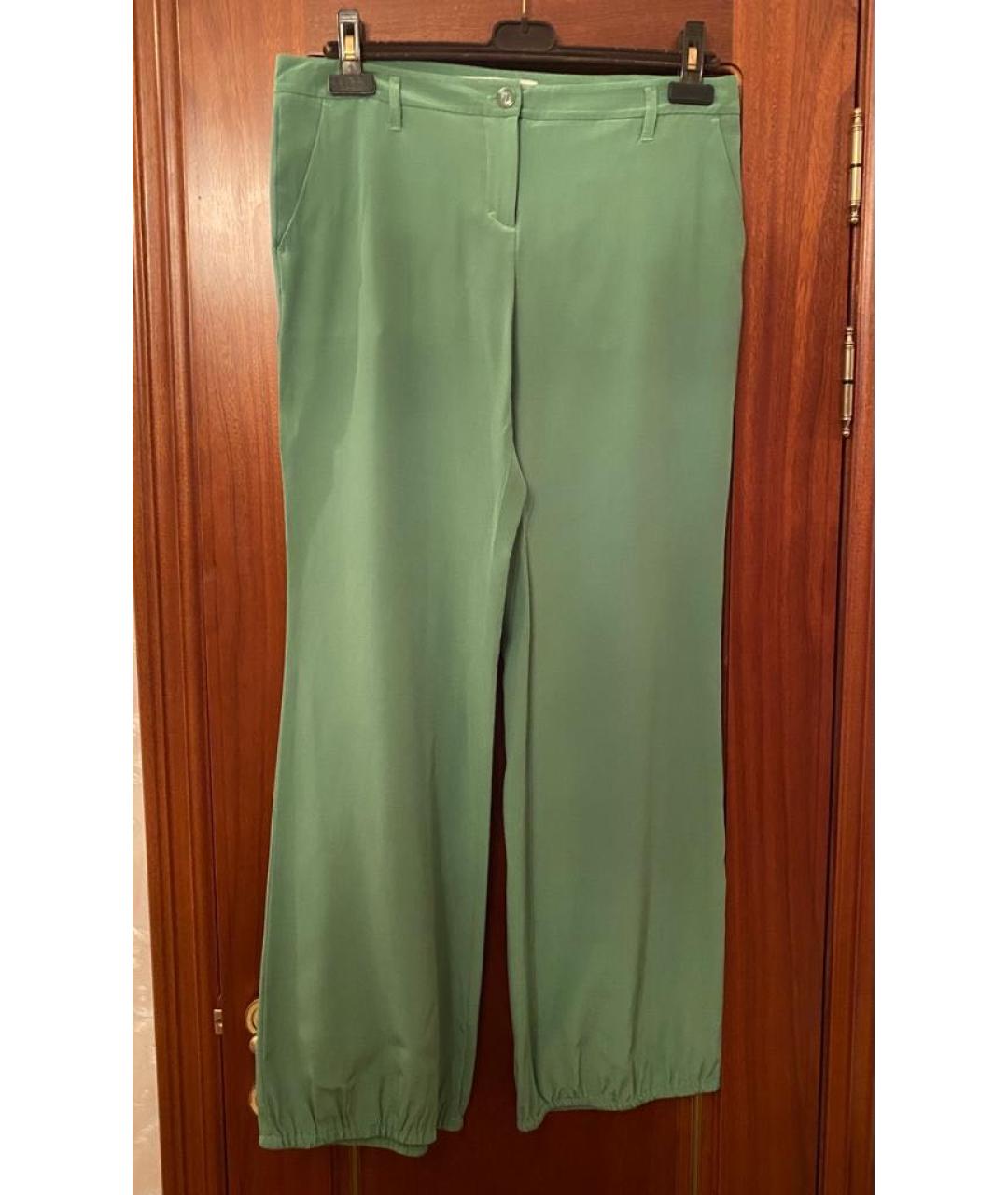 DOROTHEE SCHUMACHER Салатовый шелковый костюм с брюками, фото 2