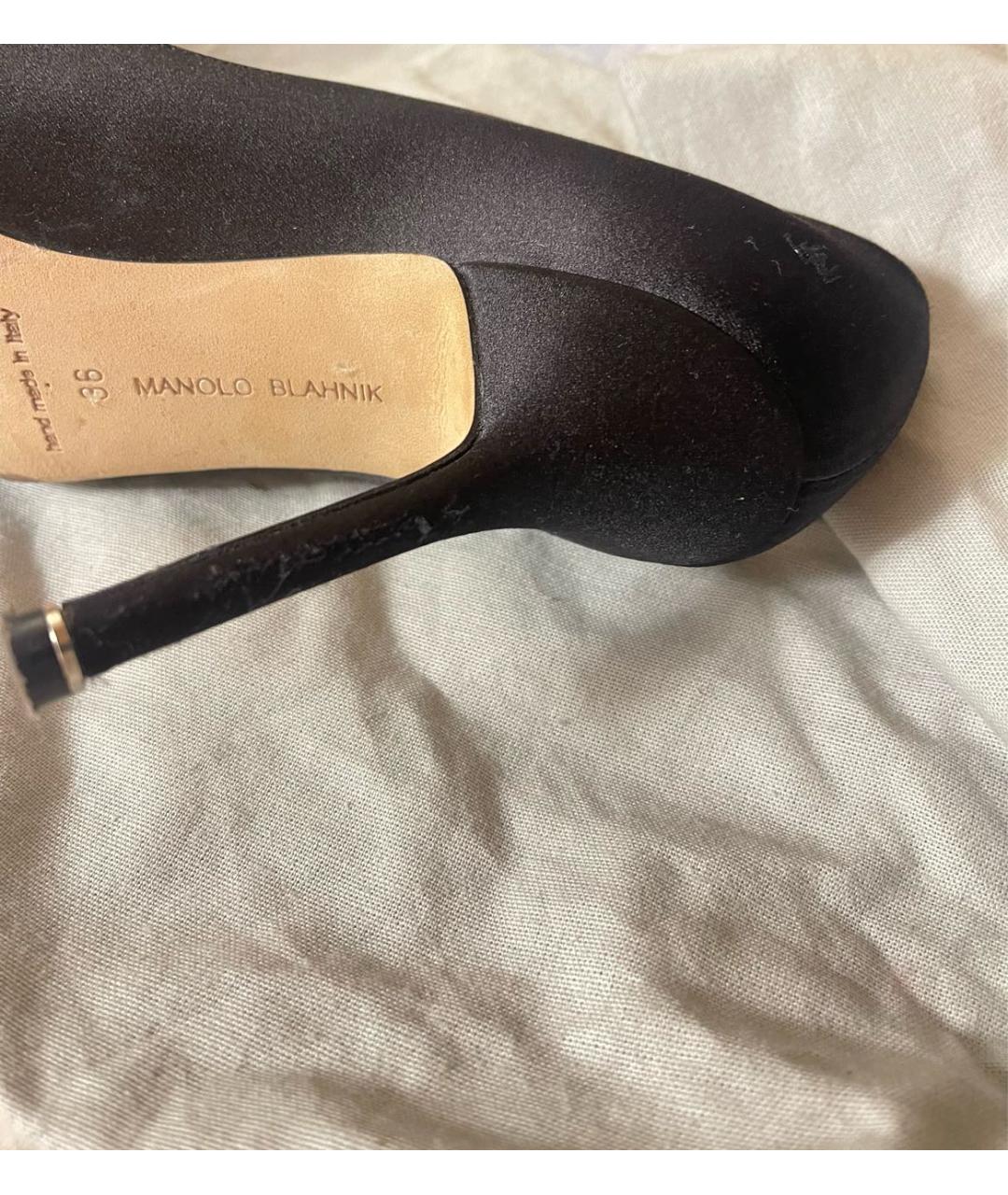 MANOLO BLAHNIK Черные туфли, фото 8