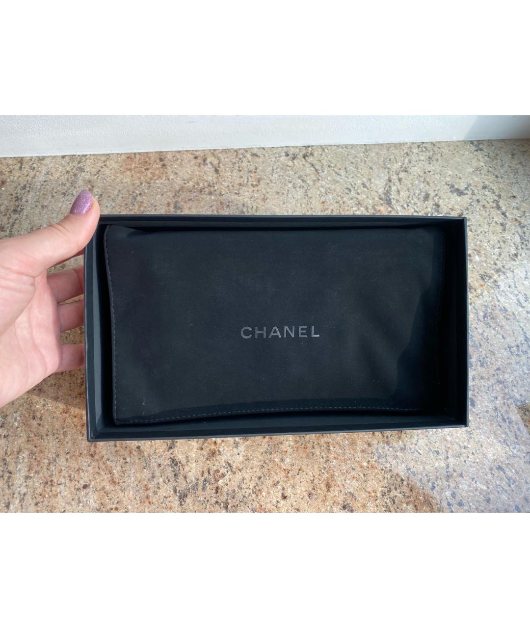 CHANEL Красный кожаный кошелек, фото 8