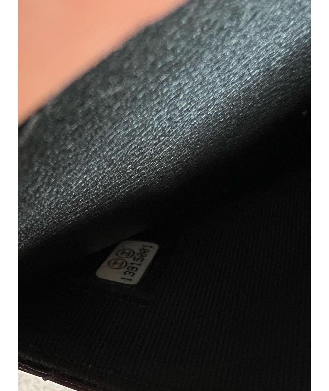 CHANEL PRE-OWNED Черная сумка через плечо из лакированной кожи, фото 8
