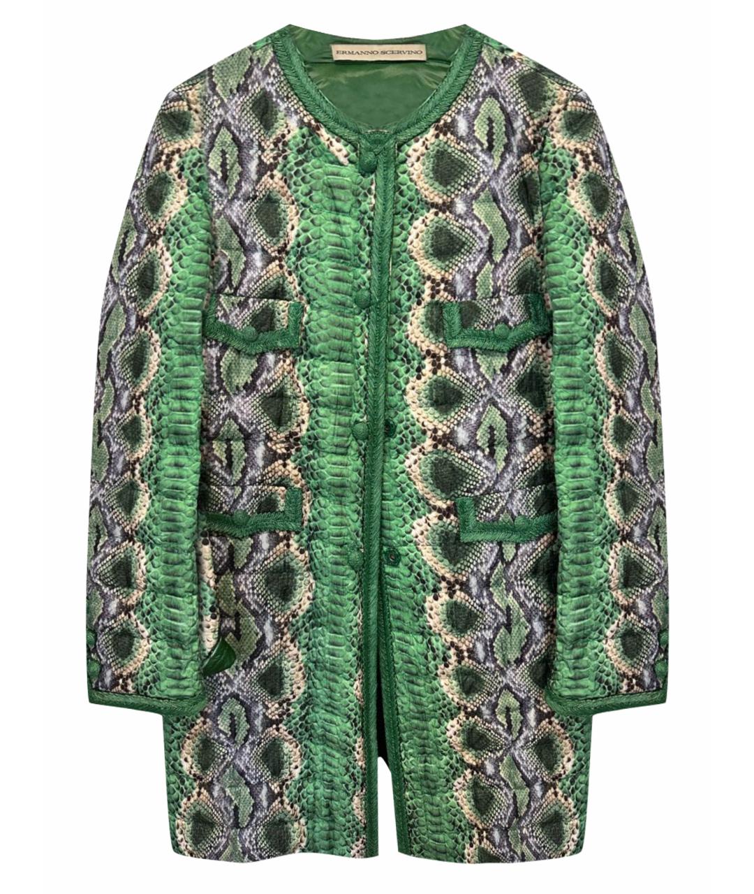 ERMANNO SCERVINO Зеленая полиамидовая куртка, фото 1