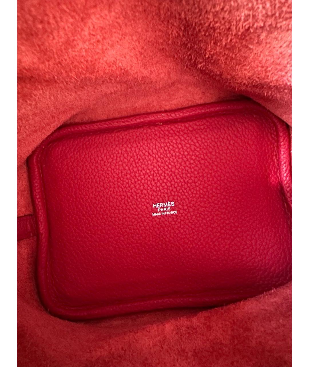 HERMES PRE-OWNED Красная кожаная сумка тоут, фото 4