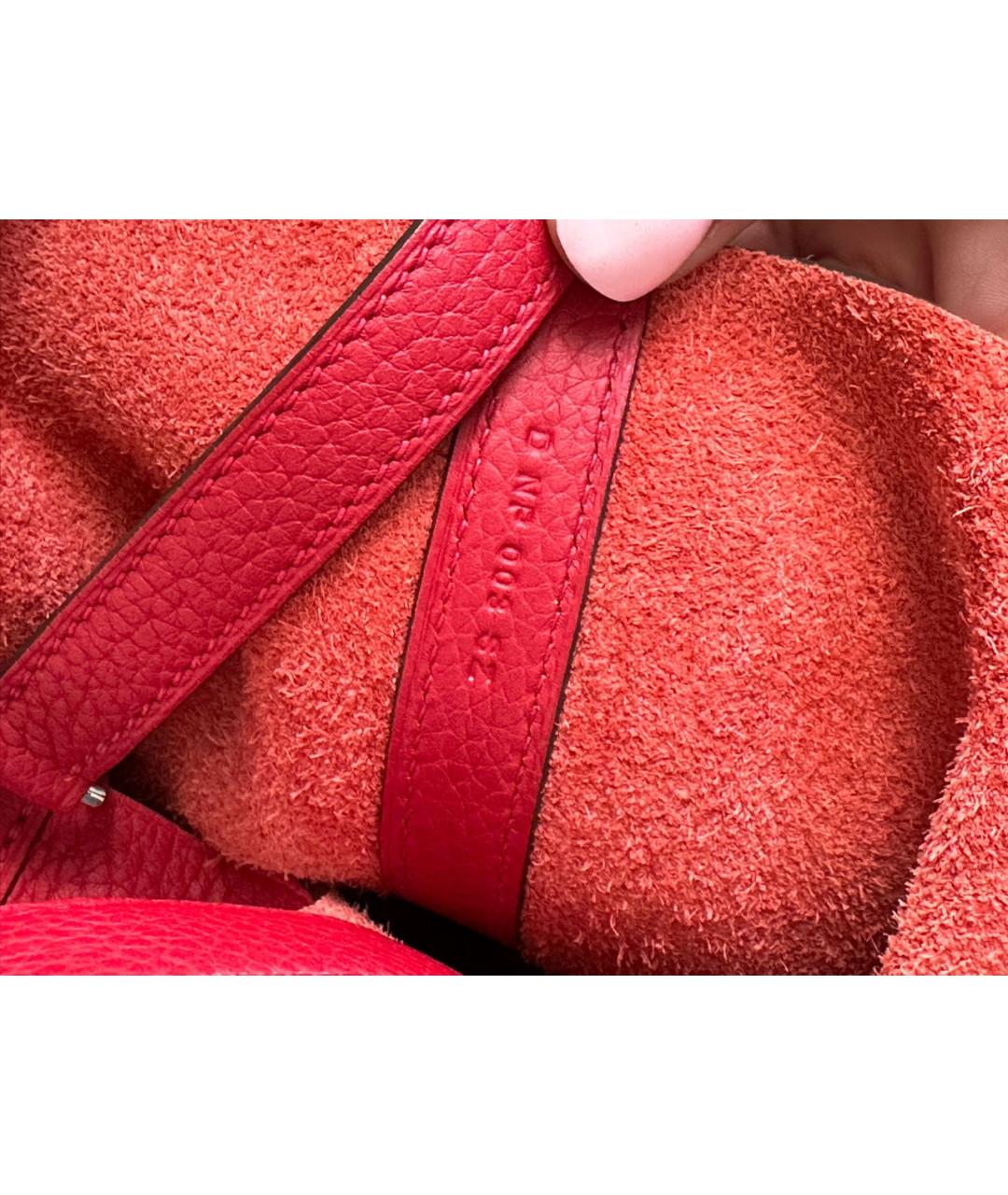HERMES PRE-OWNED Красная кожаная сумка тоут, фото 8