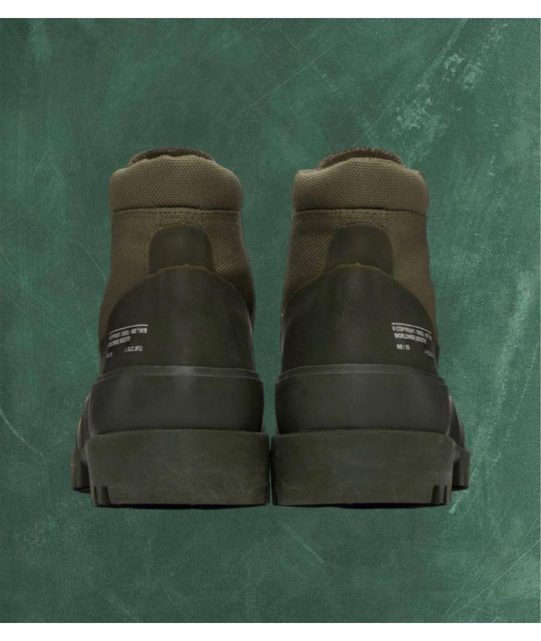 DIESEL Зеленые резиновые высокие ботинки, фото 3
