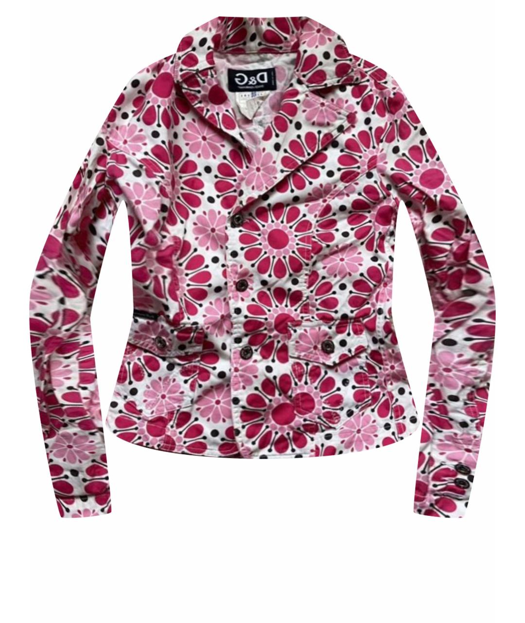 DOLCE&GABBANA Розовый кашемировый жакет/пиджак, фото 1