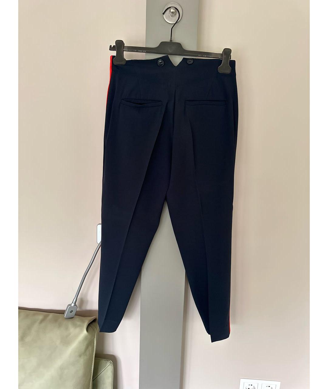 RAG&BONE Темно-синие шелковые брюки узкие, фото 2