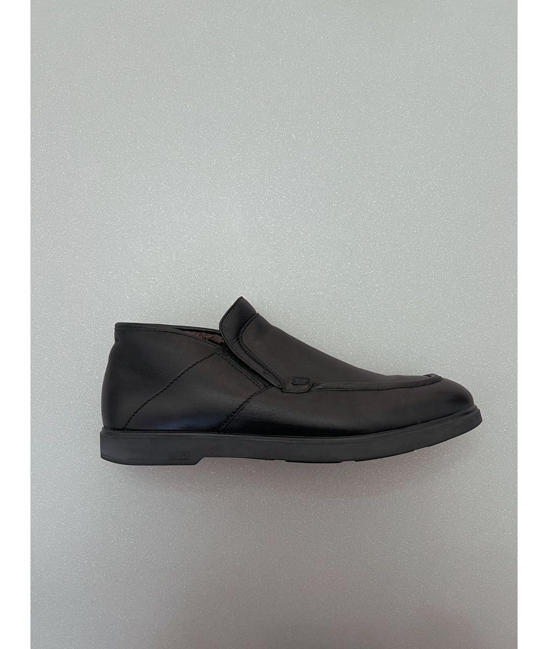 FABI Черные кожаные туфли, фото 5