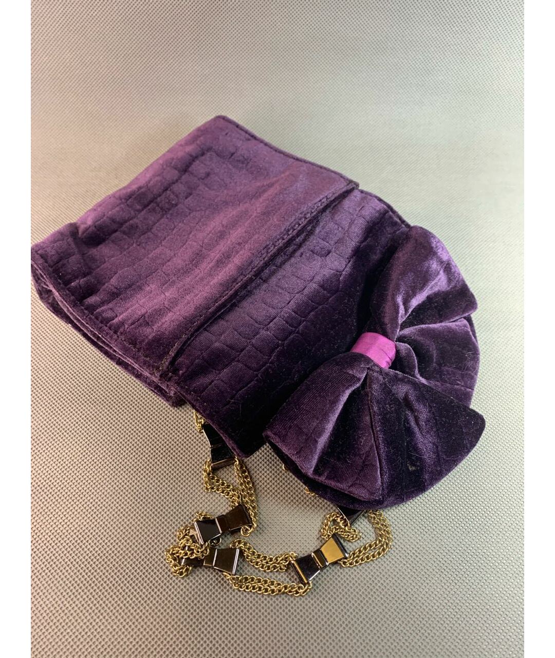 MARC BY MARC JACOBS Фиолетовая бархатная сумка тоут, фото 7