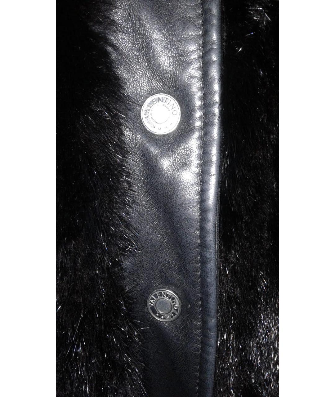 VALENTINO Черная меховая куртка, фото 4