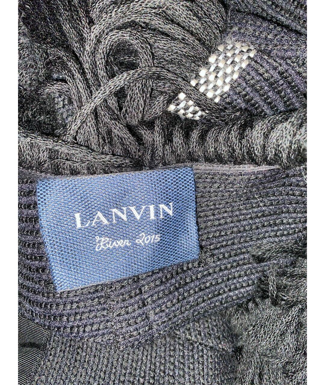 LANVIN Черный шерстяной жилет, фото 3