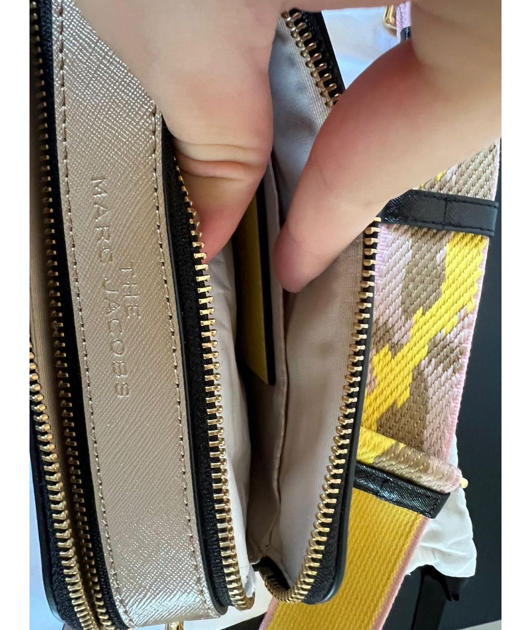 MARC JACOBS Желтая кожаная сумка через плечо, фото 4