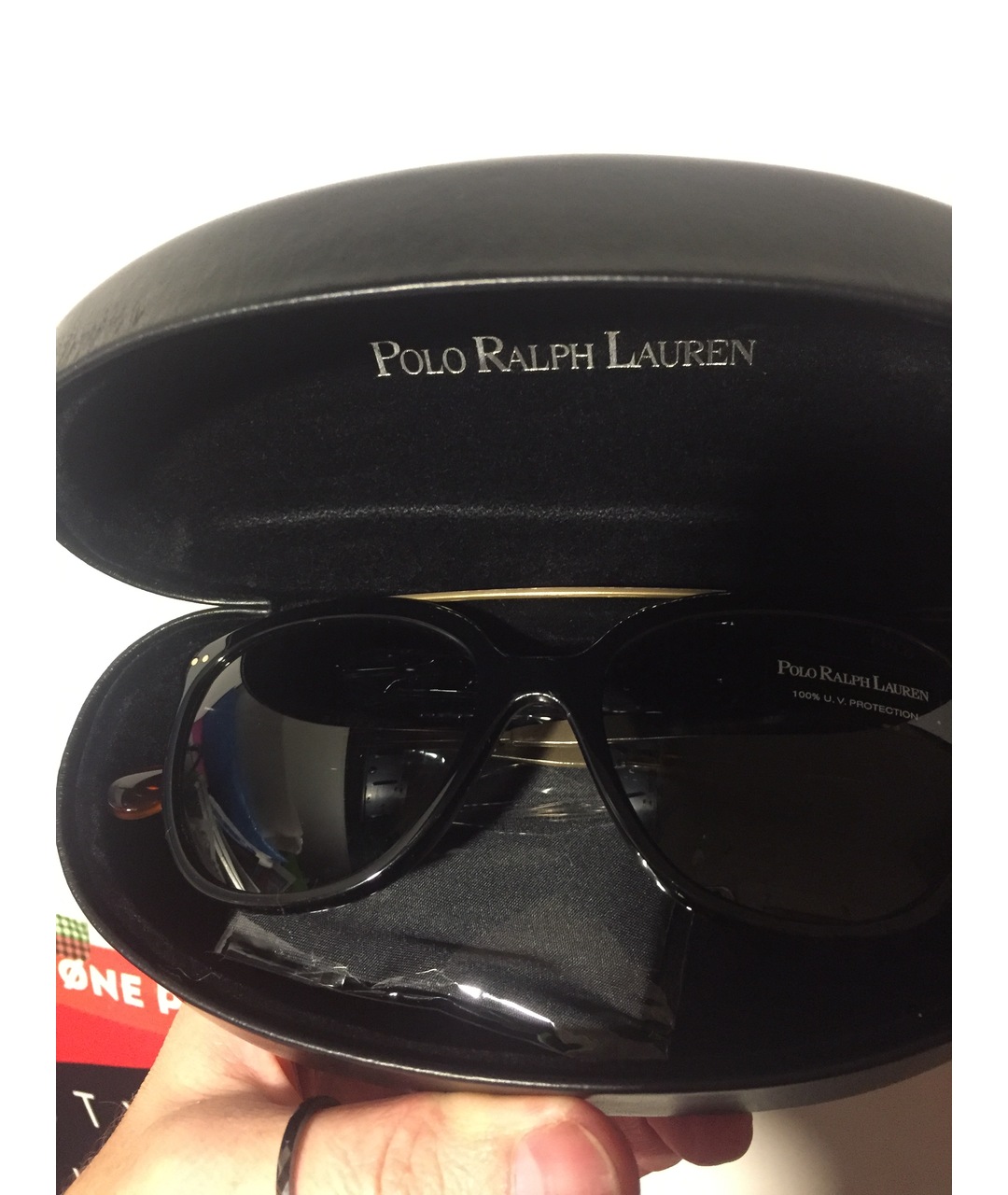 POLO RALPH LAUREN Черные пластиковые солнцезащитные очки, фото 4