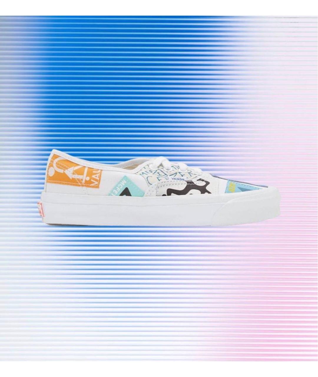 VANS Белые текстильные низкие кроссовки / кеды, фото 6