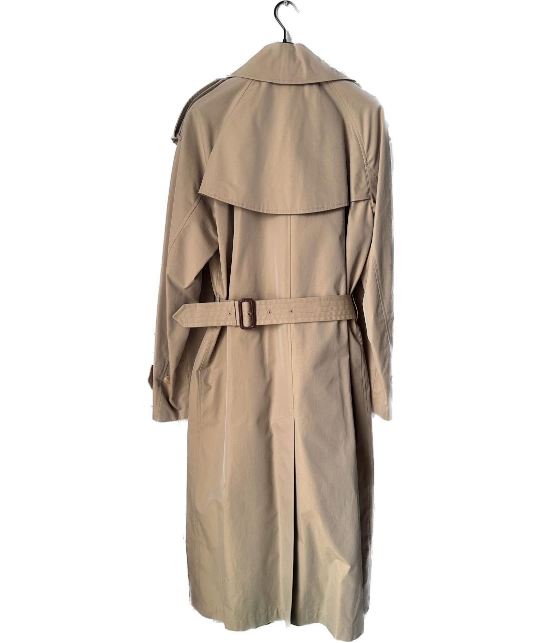 BURBERRY Бежевый хлопковый тренч/плащ, фото 2