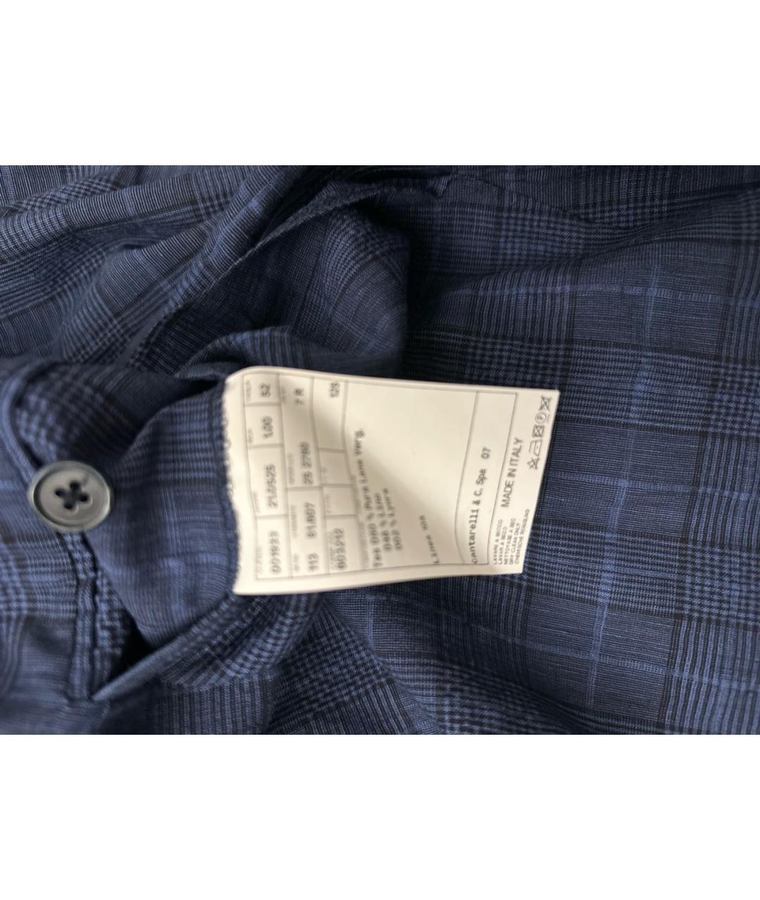 CANTARELLI Темно-синий льняной пиджак, фото 6
