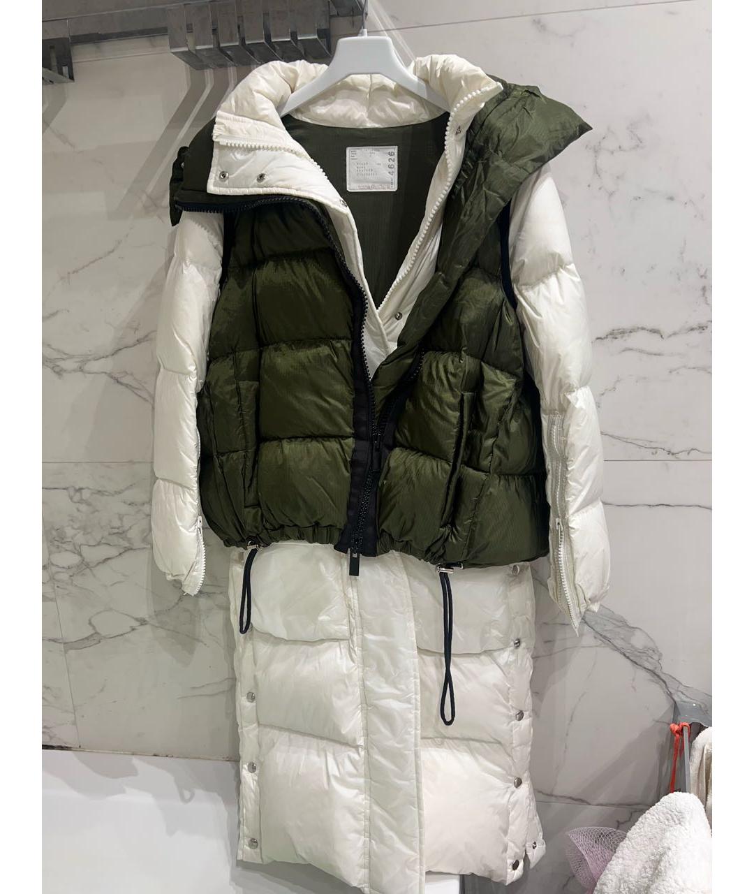 SACAI Белая полиэстеровая куртка, фото 6