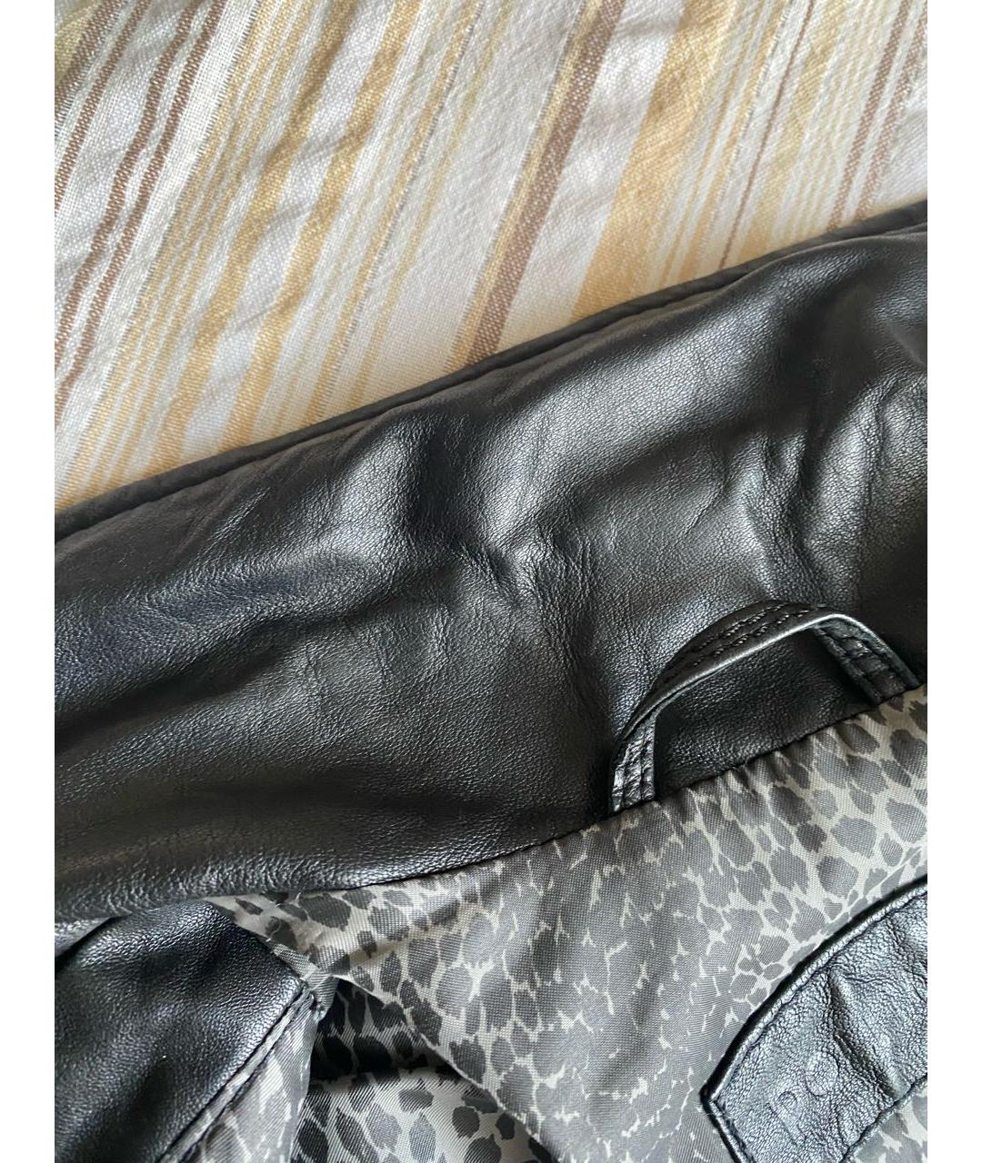 POLLINI Черная кожаная куртка, фото 7