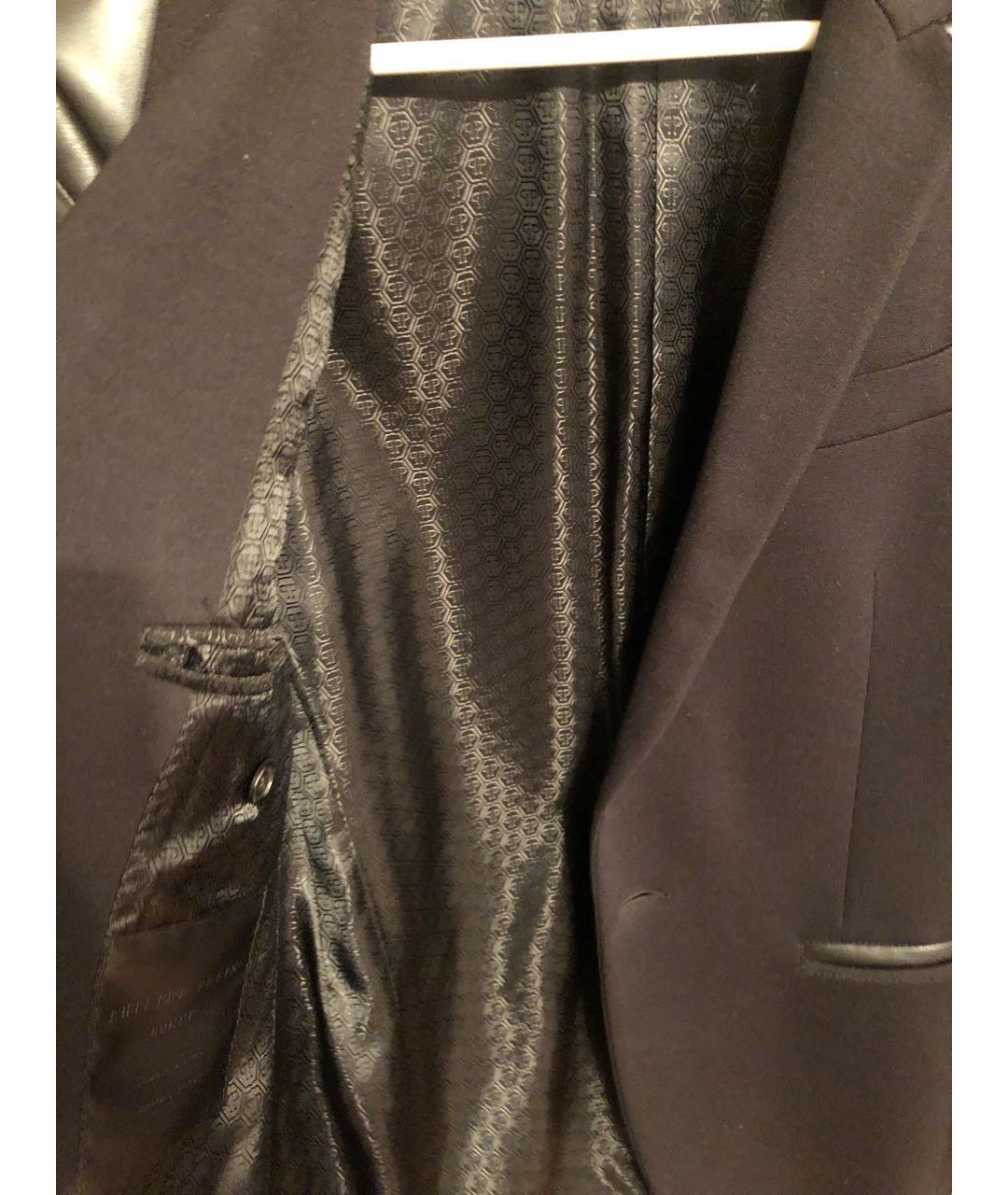 PHILIPP PLEIN Черный кожаный пиджак, фото 6