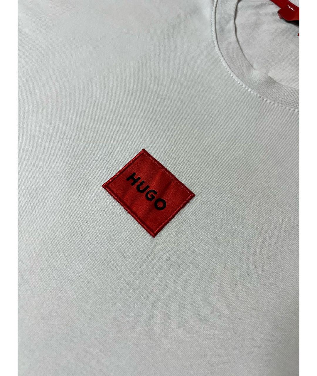 HUGO BOSS Белая хлопковая футболка, фото 3