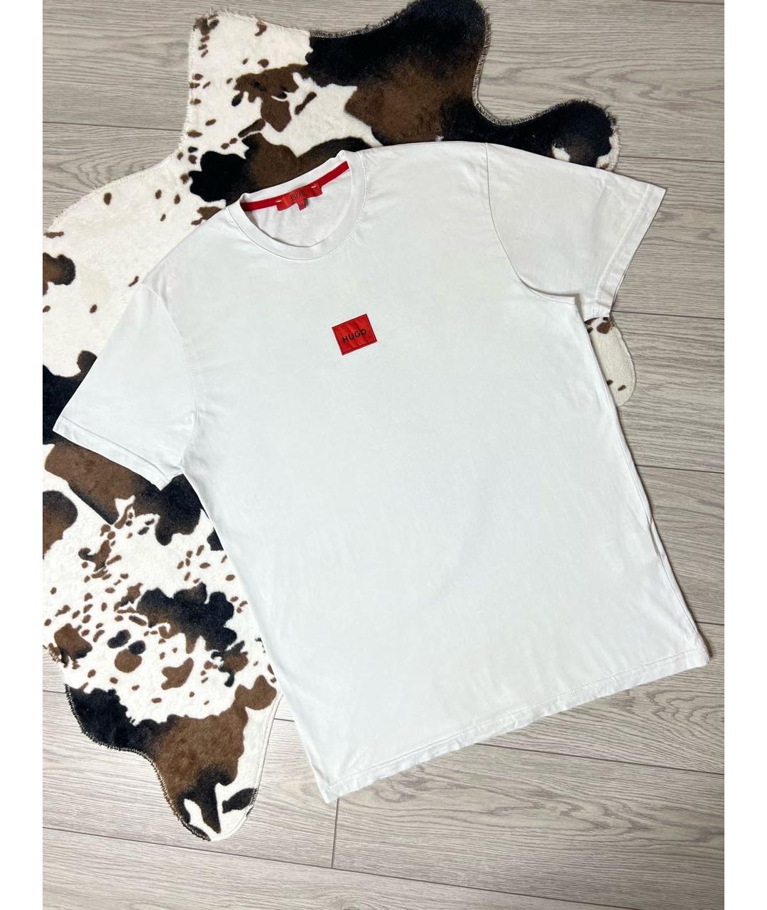 HUGO BOSS Белая хлопковая футболка, фото 9