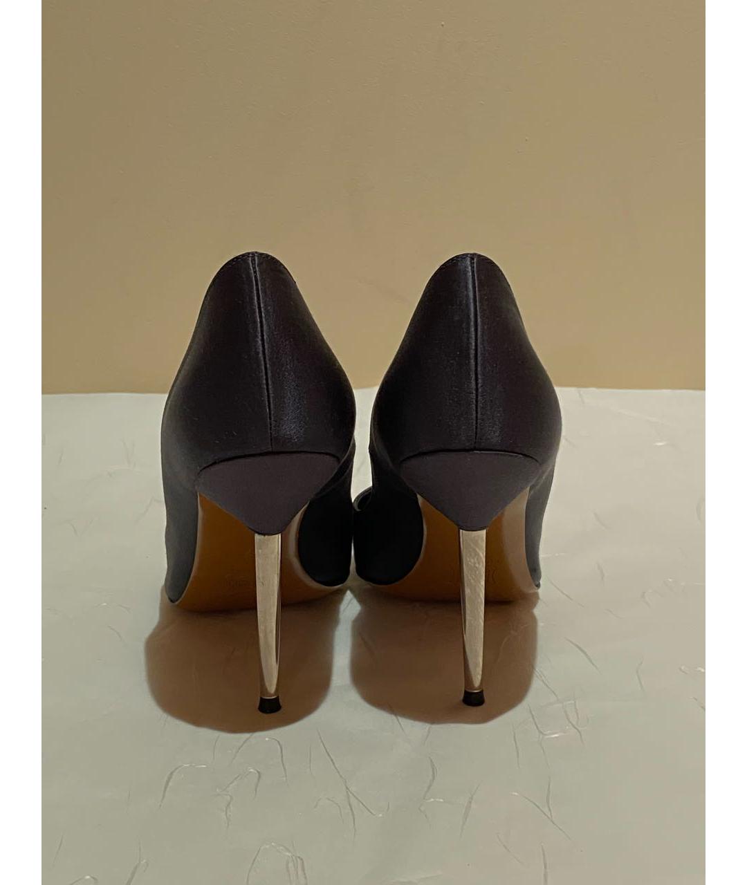 LANVIN Серые текстильные туфли, фото 3