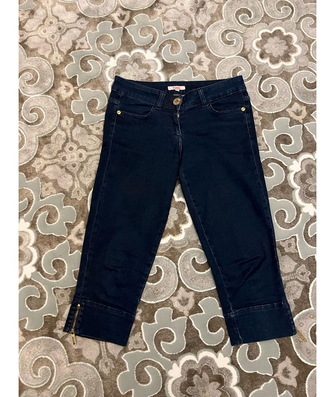 BLUGIRL Синие хлопковые прямые джинсы, фото 6