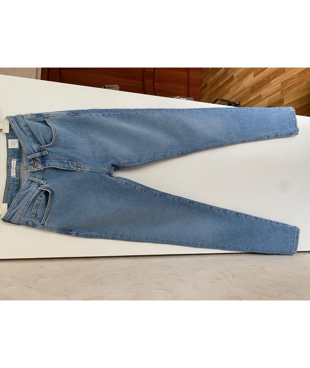 TOMMY HILFIGER Голубые хлопковые джинсы слим, фото 6