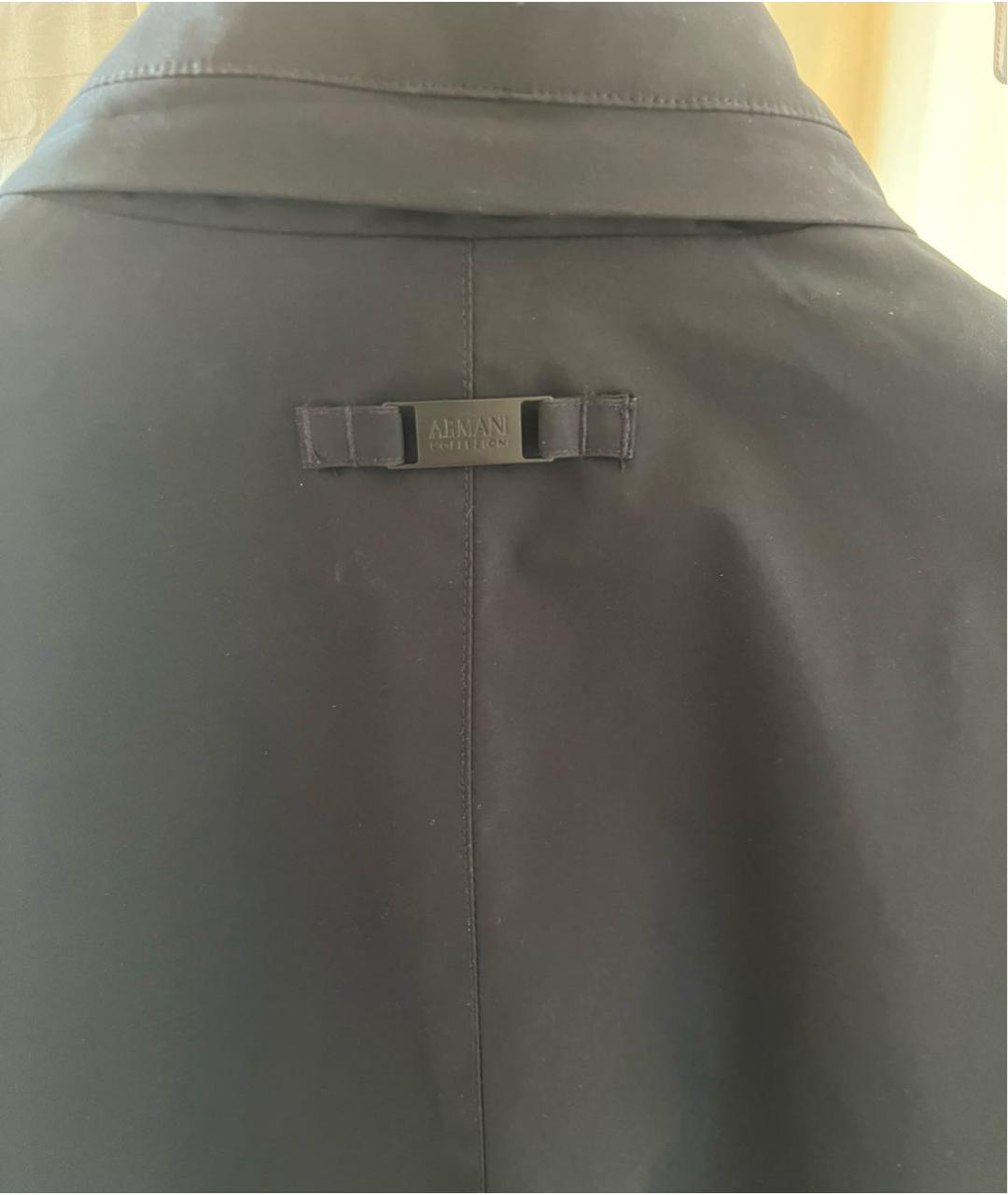 ARMANI COLLEZIONI Антрацитовая полиэстеровая куртка, фото 3