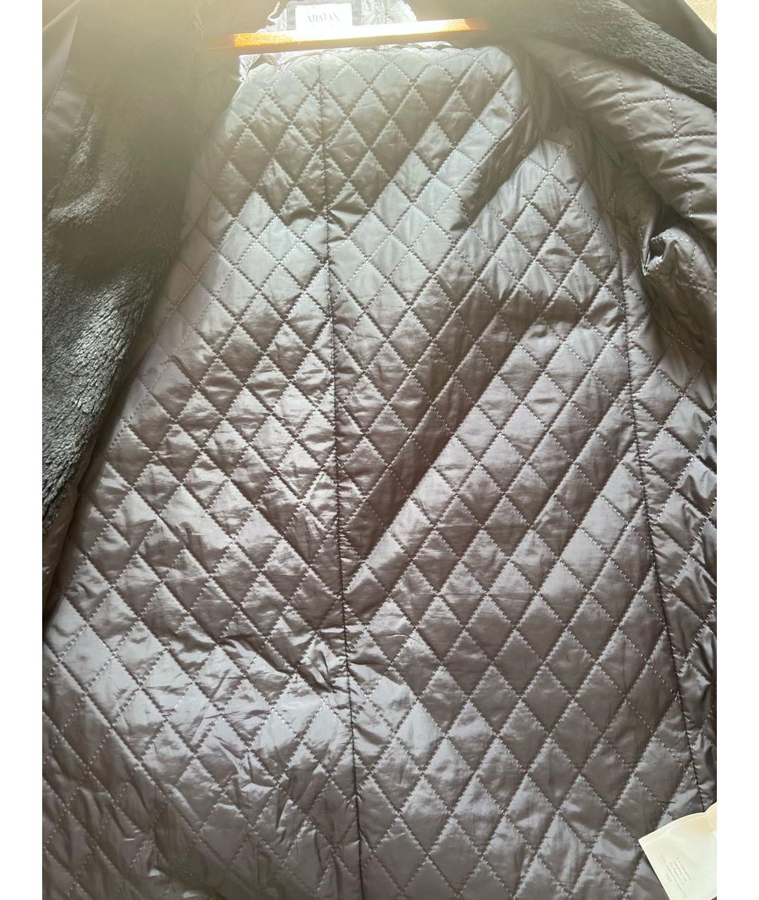 ARMANI COLLEZIONI Антрацитовая полиэстеровая куртка, фото 8